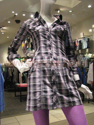 Vestido camisero escoces  H&M